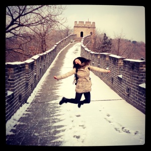 Visiting the Great Wall in wintertime, 2012